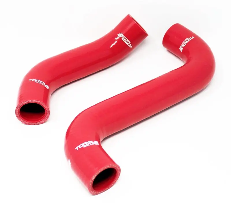 Torque Solution 02-07 Subaru Wrx / 04-07 Sti Silicone Radiator Hose Kit - Red 1