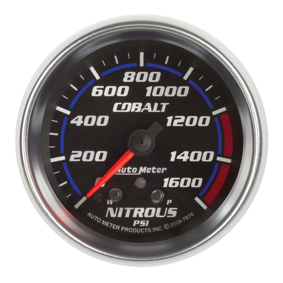 2-5/8 In. Nitrous Pressure 0-1600 Psi Cobalt 1