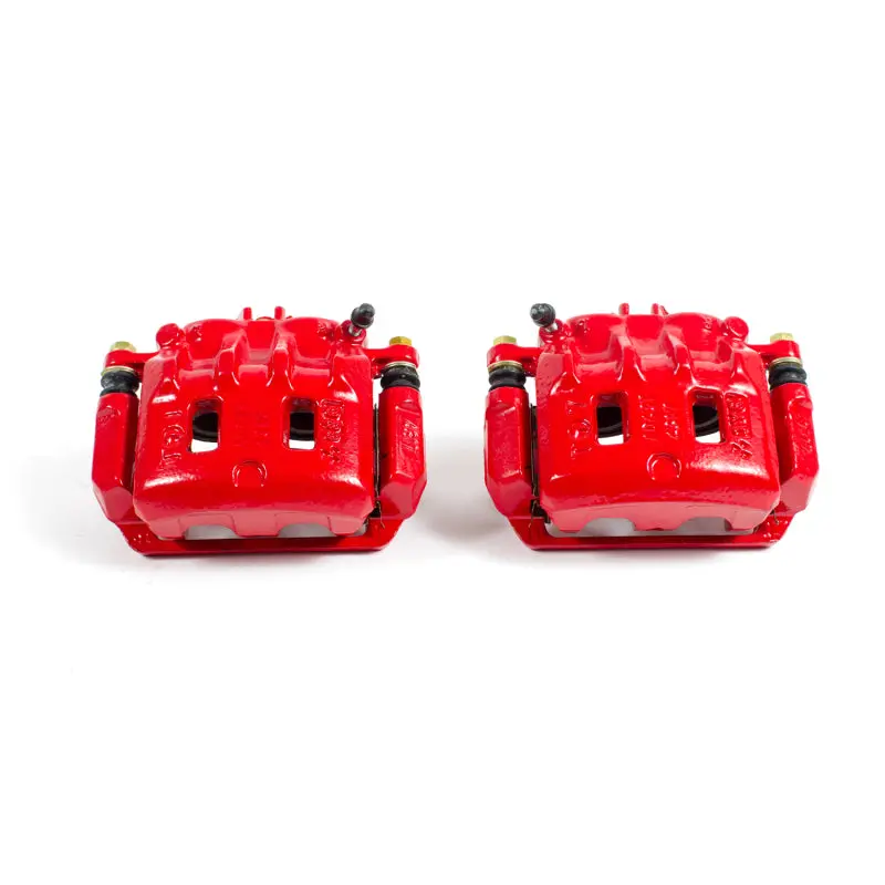 Power Stop 98-02 Subaru Forester Front Red Calipers W/Brackets - Pair 1