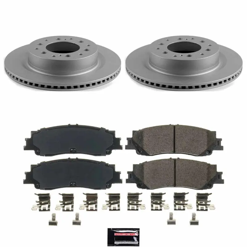 Power Stop 23-24 Toyota Sequoia Rear Z17 Coated Brake Kit 1
