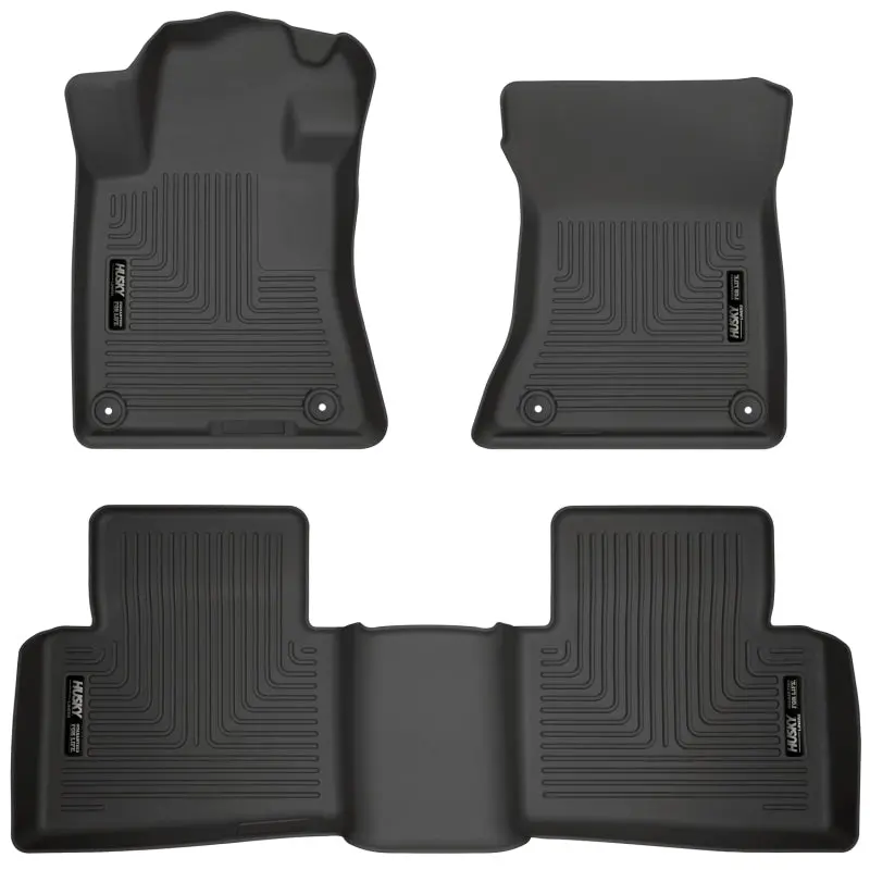 Husky Liners 19-23 Nissan Altima Weatherbeater Black Front & Second Seat Floor Liner 1
