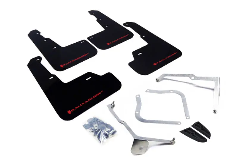 Rally Armor 15-21 Subaru Wrx/Sti Black Ur Mud Flap W/Red Logo 1