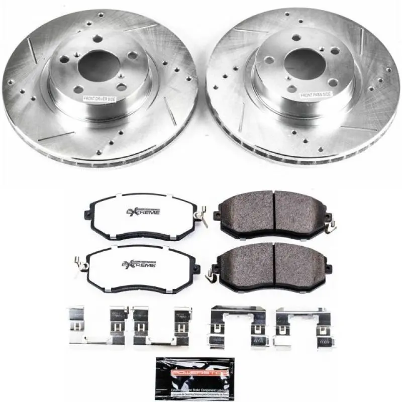 Power Stop 13-16 Subaru Brz Front Z26 Street Warrior Brake Kit 1