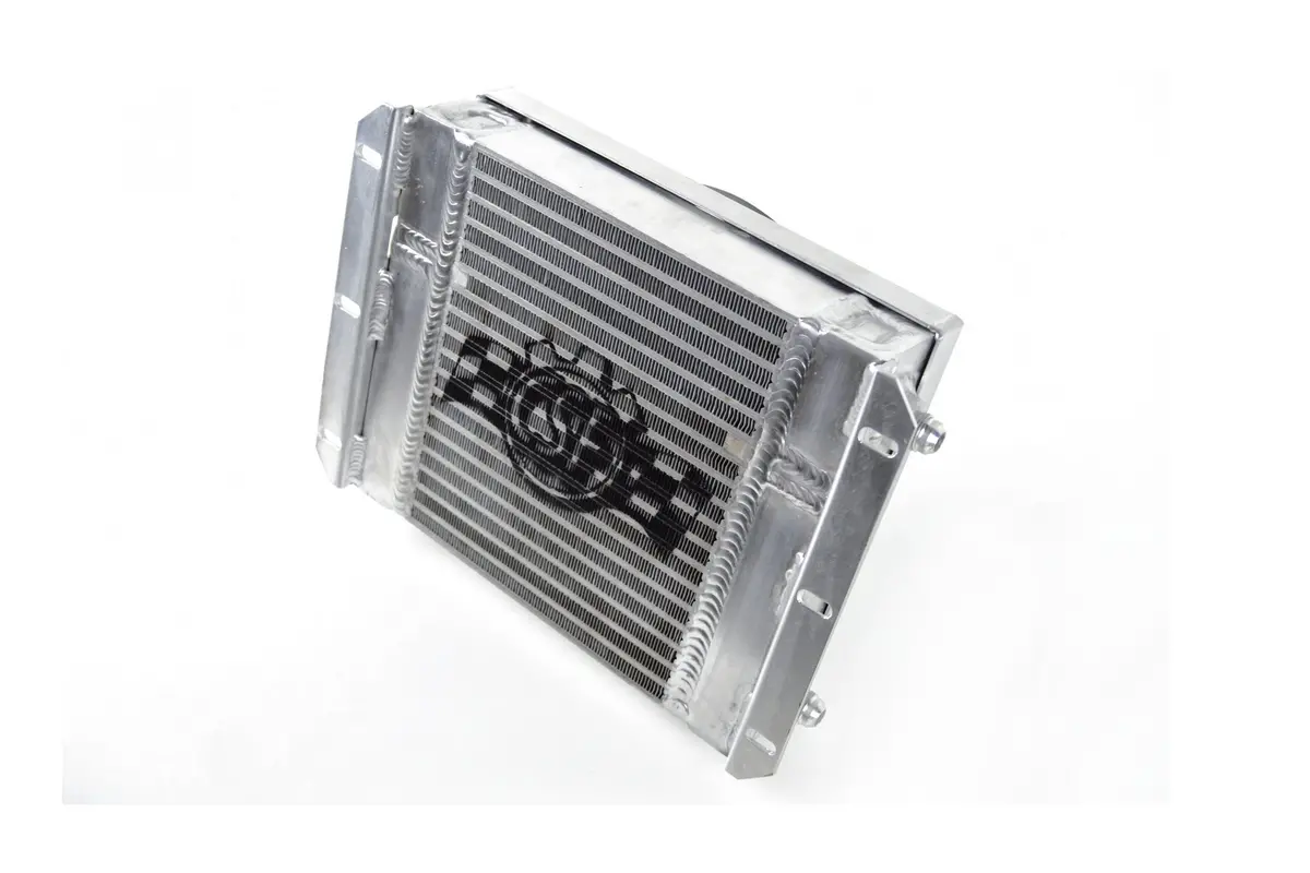 13.8In X 10In Dual Fluid Bar & Plate Hd Oil Cooler W/9In Spal Fan 1