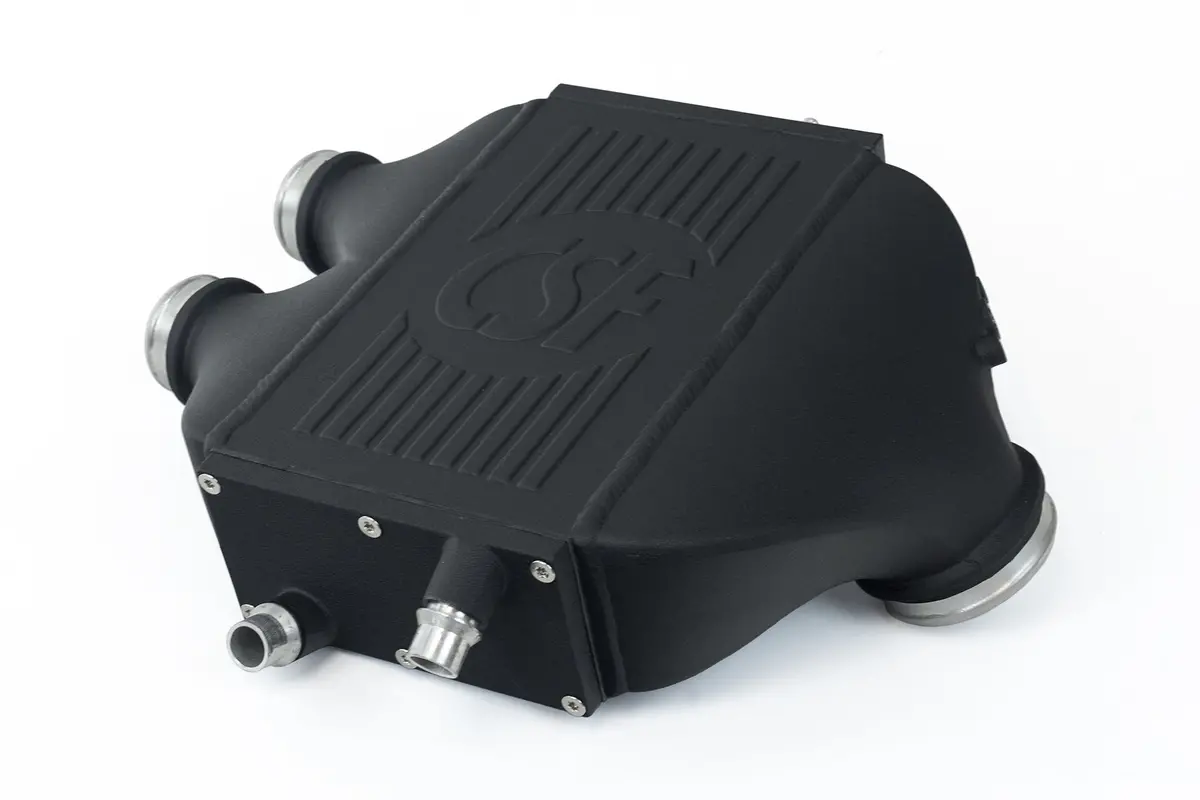 F8x M3 / M4 / M2 Comp Top Mount Charge-Air-Cooler - Crinkle Black Finish 1
