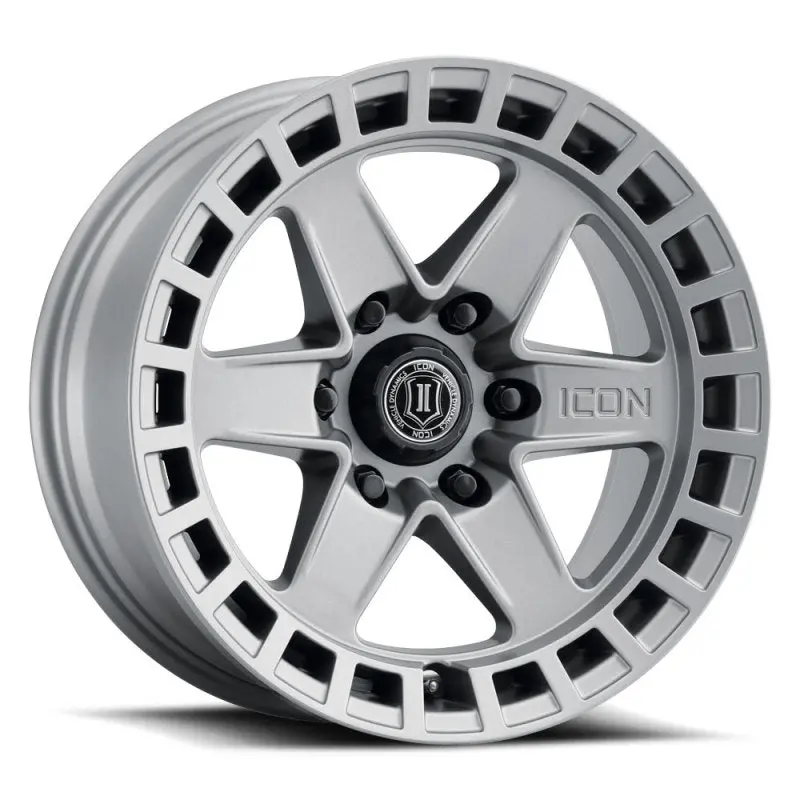 Icon Raider 17X8.5 6X5.5 0Mm Offset 4.75In Bs Titanium Wheel 1
