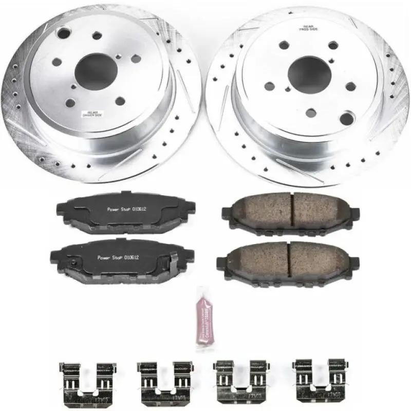 Power Stop 15-19 Subaru Wrx Rear Z23 Evolution Sport Brake Kit 1