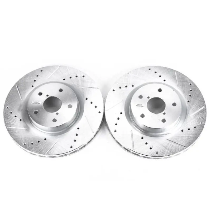 Power Stop 05-14 Subaru Impreza Front Evolution Drilled & Slotted Rotors - Pair 1
