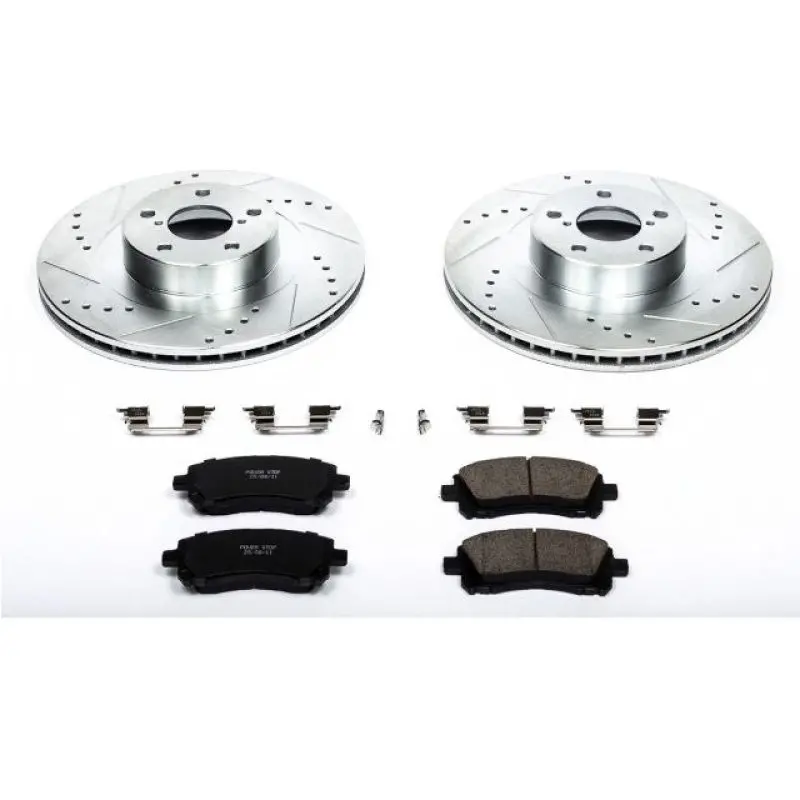 Power Stop 02-03 Subaru Impreza Front Z23 Evolution Sport Brake Kit 1