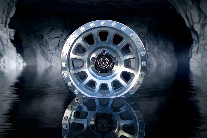 Icon Hulse 17 X 8.5 6 X 5.5 0Mm Offset 4.75In Bs Silver Machined 2