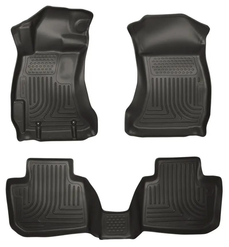 Husky Liners 10-12 Subaru Legacy/Outback Weatherbeater Combo Black Floor Liners 1