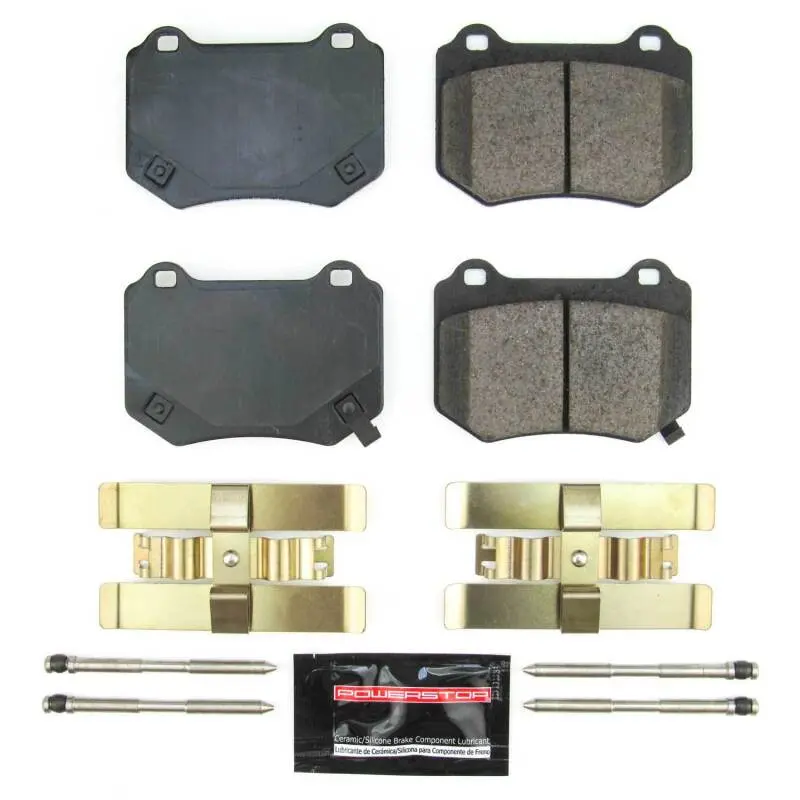 Power Stop 18-19 Subaru Wrx Sti Rear Z23 Evolution Sport Brake Pads W/Hardware 1