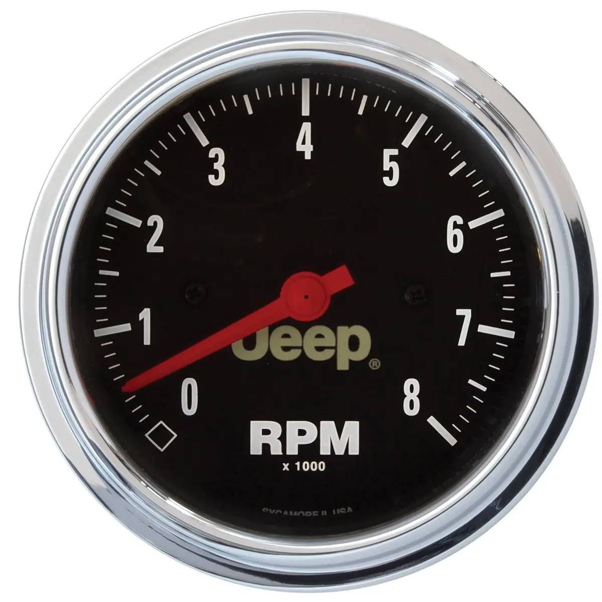3-3/8 In. In-Dash Tachometer 0-8000 Rpm Jeep 1