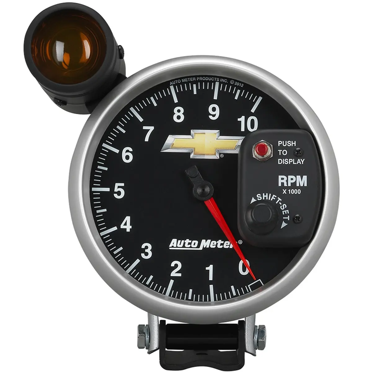 5 In. Tachometer 0-10000 Rpm Pedestal W/ Ext. Shift-Lite Gm Copo Camaro 1
