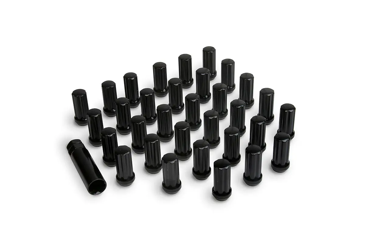 Icon Alloys Lug Nut Kit Black - 14 X 1.5 / 32 Count W/ Key 1