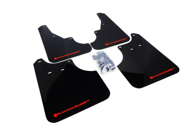 Rally Armor 09-13 Subaru Forester Black Ur Mud Flap W/ Red Logo 1