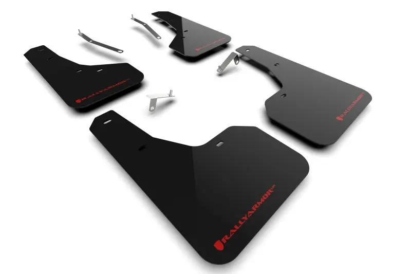 Rally Armor 22-24 Subaru Forester &Amp; Wilderness Black Ur Mud Flap W/Red Logo 1