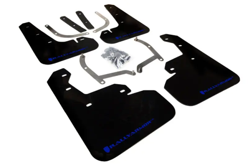 Rally Armor 17-23 Subaru Impreza 4D/5D Black Ur Mud Flap W/Blue Logo 1