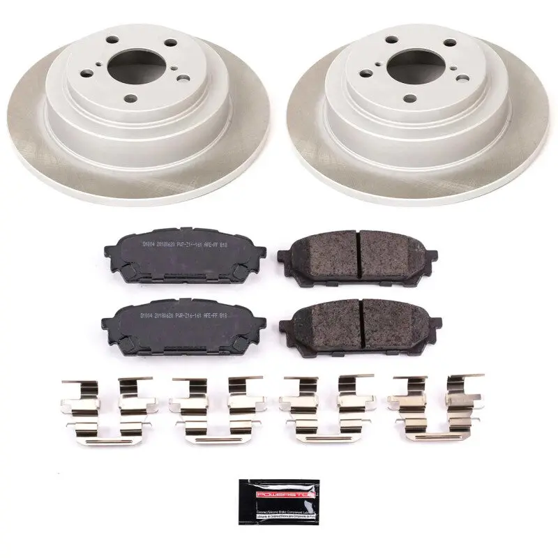 Power Stop 03-07 Subaru Impreza Rear Semi-Coated Rotor Kit 1