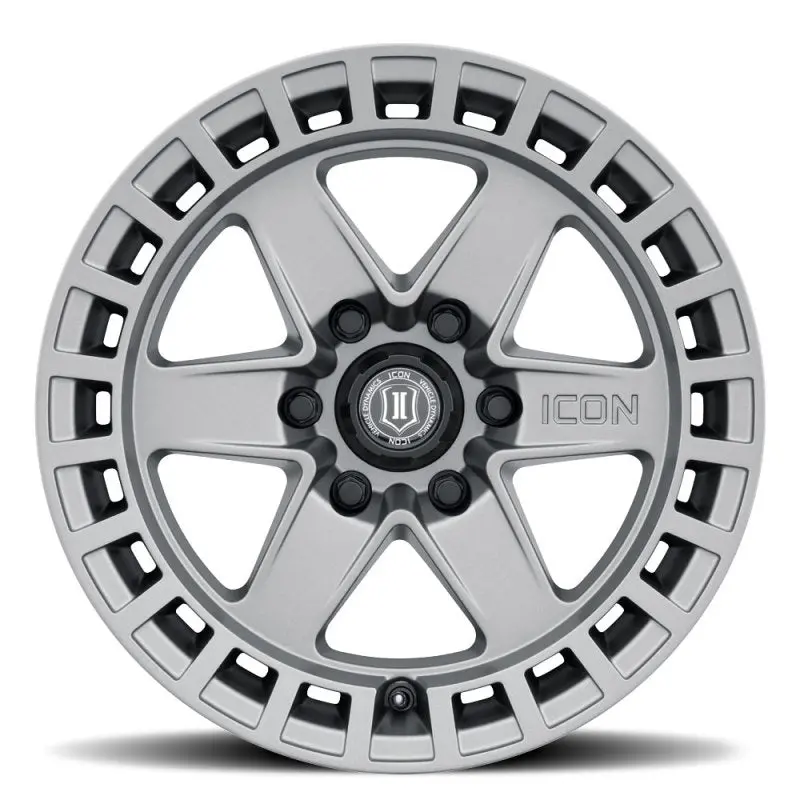 Icon Raider 17X8.5 6X5.5 0Mm Offset 4.75In Bs Titanium Wheel 2