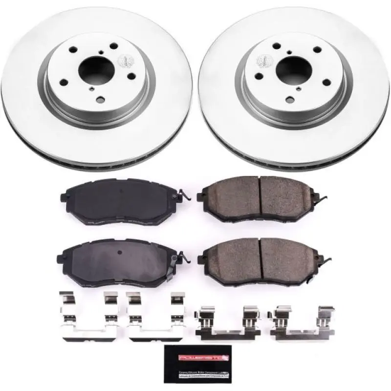 Power Stop 06-07 Subaru B9 Tribeca Front Z17 Evolution Geomet Coated Brake Kit 1