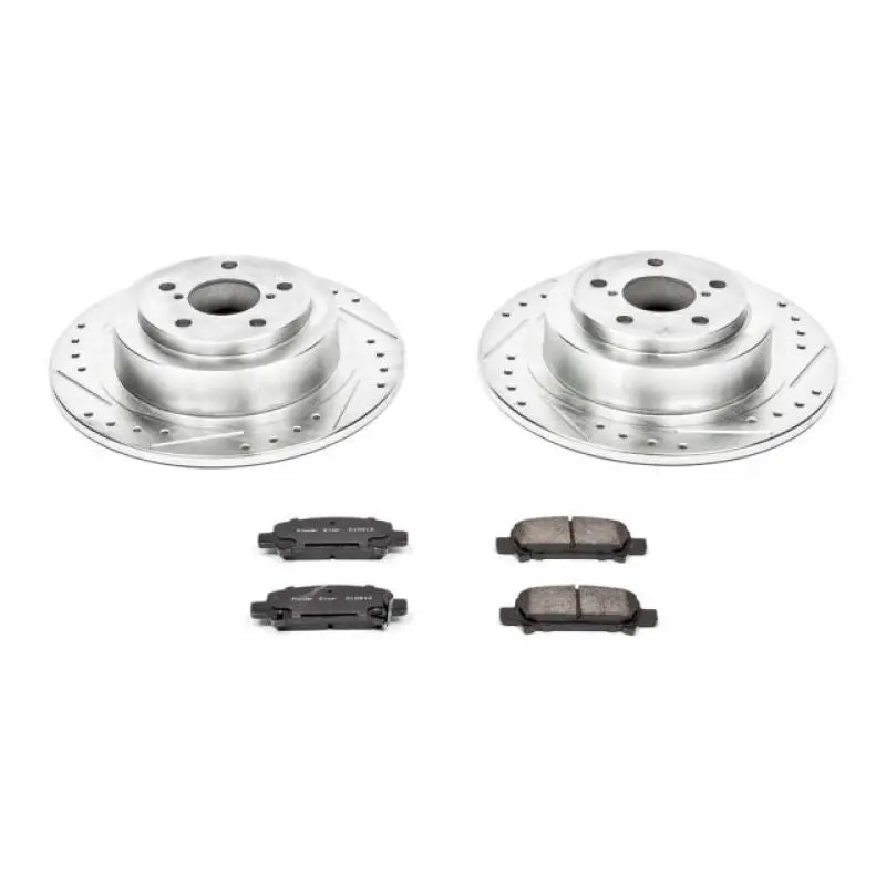 Power Stop 03-06 Subaru Baja Rear Z23 Evolution Sport Brake Kit 1