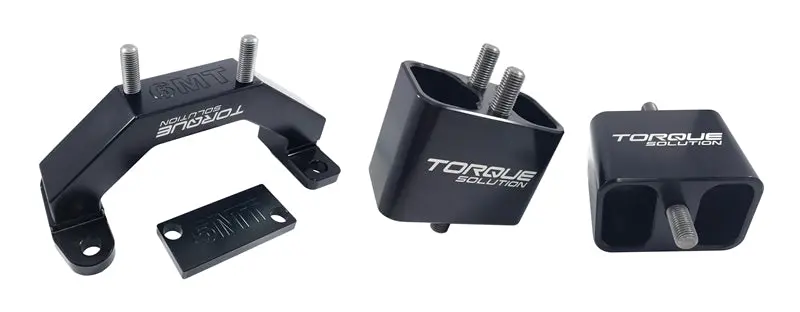 Torque Solution Solid Billet Aluminum Engine & Transmission Mounts 02-14 Subaru Wrx / 04-17 Sti 1