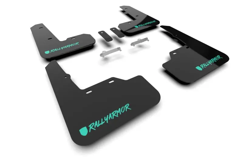 Rally Armor 22-26 Subaru Wrx Black Ur Mud Flap Altered Font Teal Logo 1