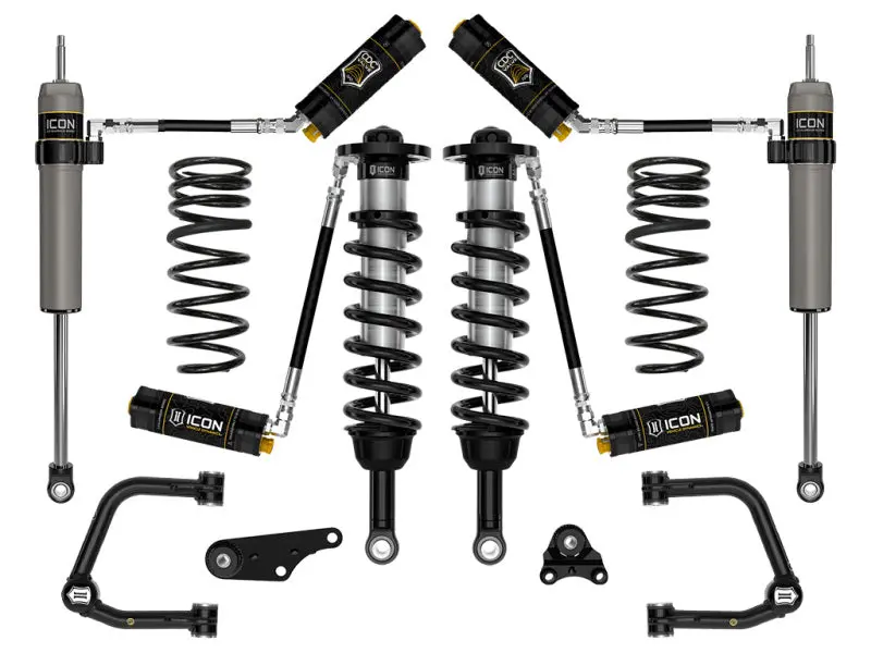 Icon 2024+ Toyota Tacoma 1.25In-3In Stage 5 Suspension System Tubular W/ Triple Rate Spring 1