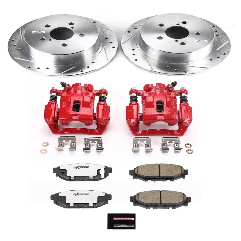 Power Stop 2005 Subaru Legacy Rear Z26 Street Warrior Brake Kit W/Calipers 1