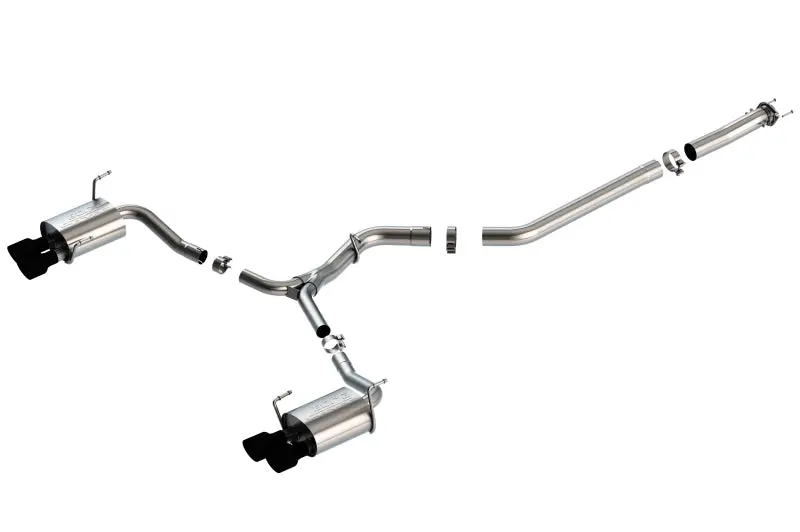Borla 15-19 Subaru Wrx/Sti 2.5L Turbo 3In S-Type Catback Exhaust - 2.5In Black Chrome Tips 1