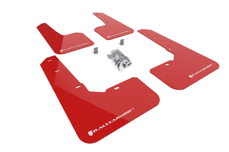 Rally Armor 22-25 Subaru Outback Wilderness Red Mud Flap White Logo 1