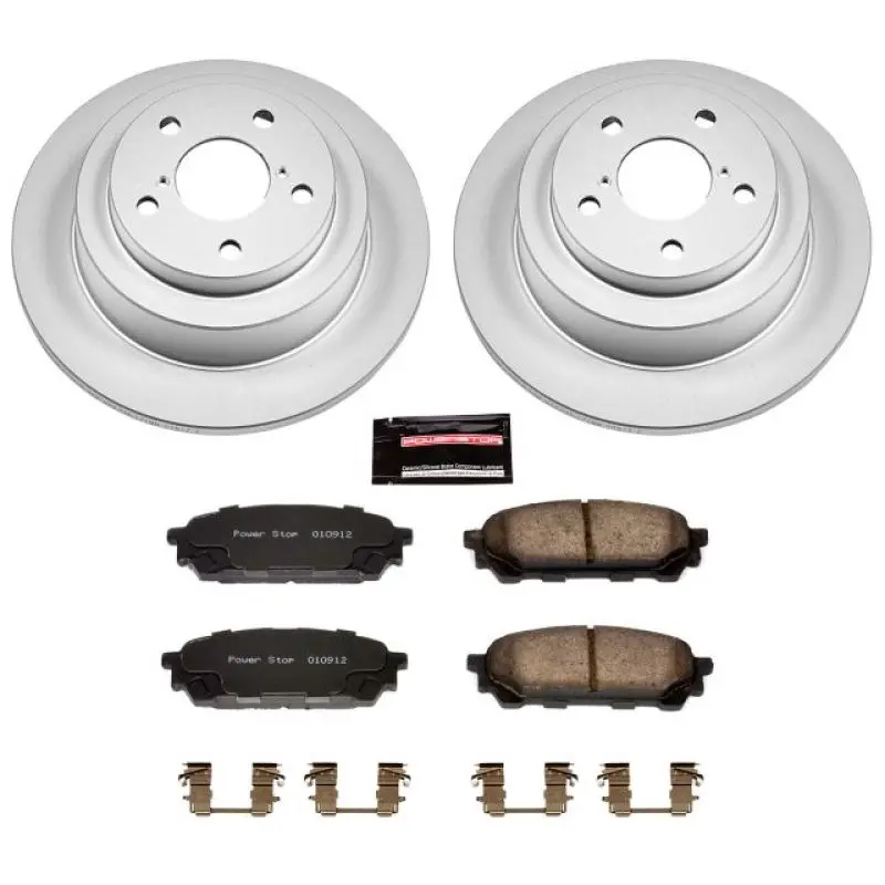 Power Stop 05-06 Saab 9-2X Rear Z17 Evolution Geomet Coated Brake Kit 1
