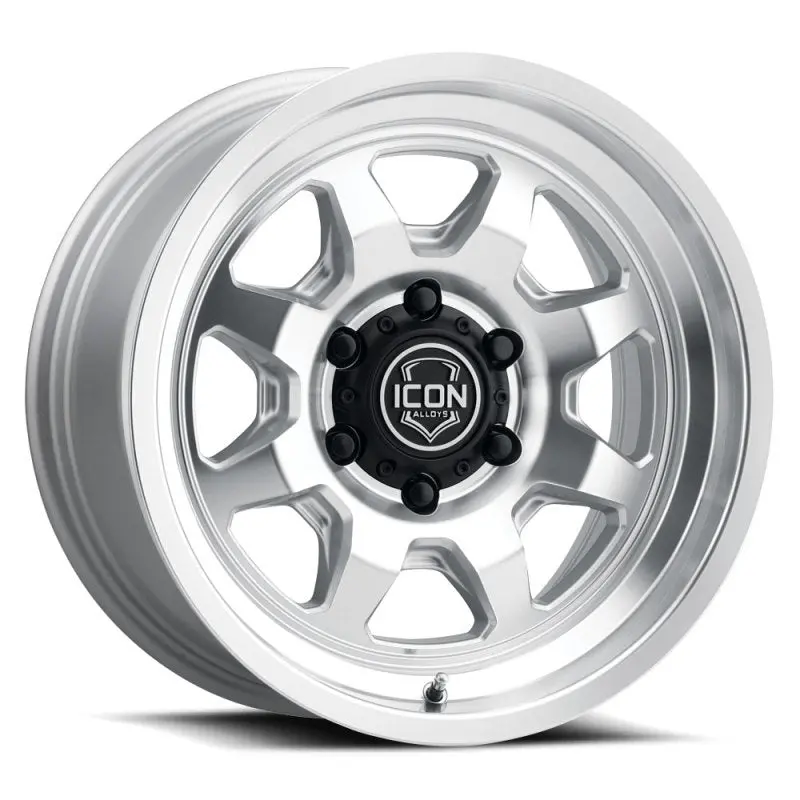 Icon Nuevo 17 X 8.5 6 X 5.5 0Mm Offset 4.75In Bs Silver Machined 1