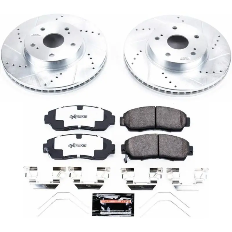 Power Stop 15-18 Subaru Legacy Front Z26 Street Warrior Brake Kit 1