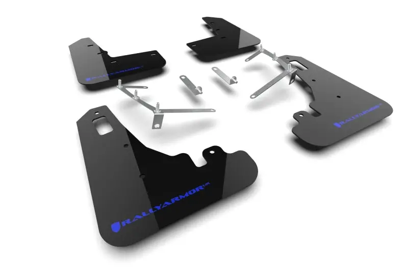 Rally Armor 22-26 Subaru Brz / Toyota Gr86 Black Ur Mud Flap W/Blue Logo 1