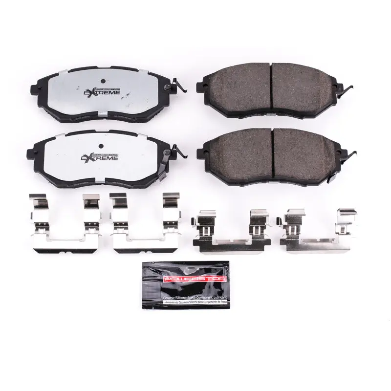 Power Stop 06-07 Subaru B9 Tribeca Front Z26 Extreme Street Brake Pads W/Hardware 2