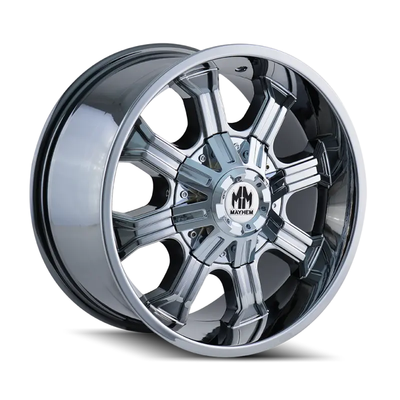 Mayhem Beast 20X9 Wheel – 8X165.1Mm Bolt Pattern, 0Mm Offset, 130.8Mm Hub Bore, Chrome Finish 1