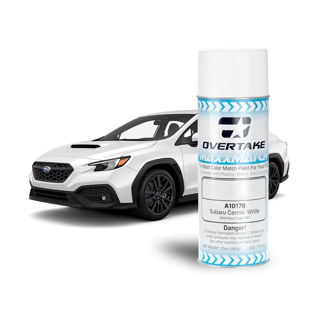 Overtake Maxxmatch Paint - Subaru Ceramic White M6y 12Oz. Can 1