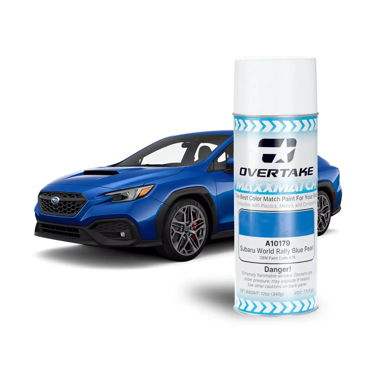 Overtake Maxxmatch Paint - Subaru World Rally Blue Pearl K7x 12Oz. Can 1