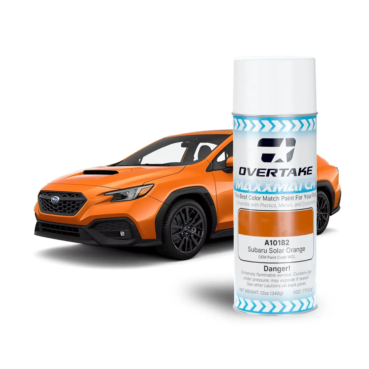 Overtake Maxxmatch Paint - Subaru Solar Orange Wcl 12Oz. Can 1
