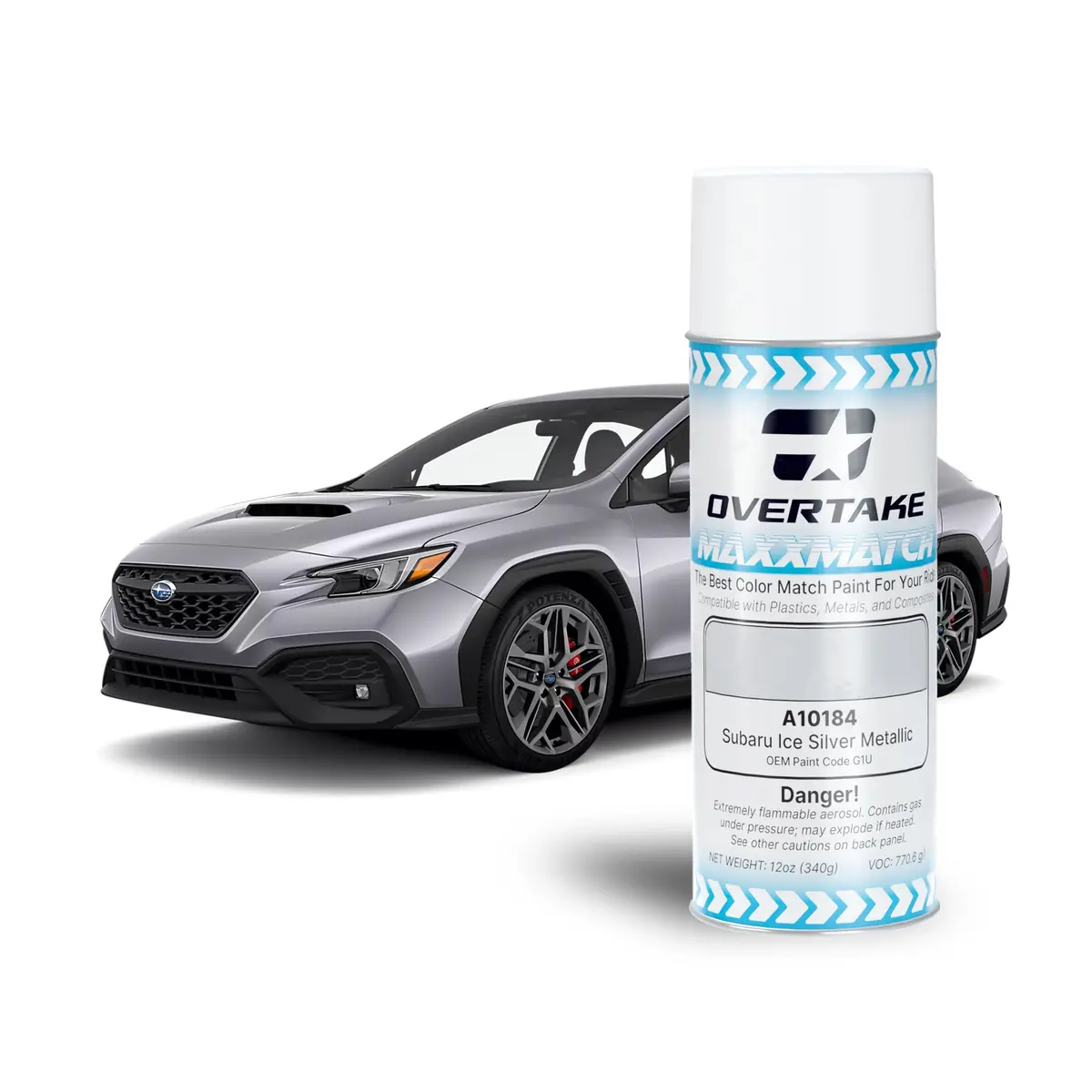 Overtake Maxxmatch Paint - Subaru Ice Silver Metallic G1u 12Oz. Can 1