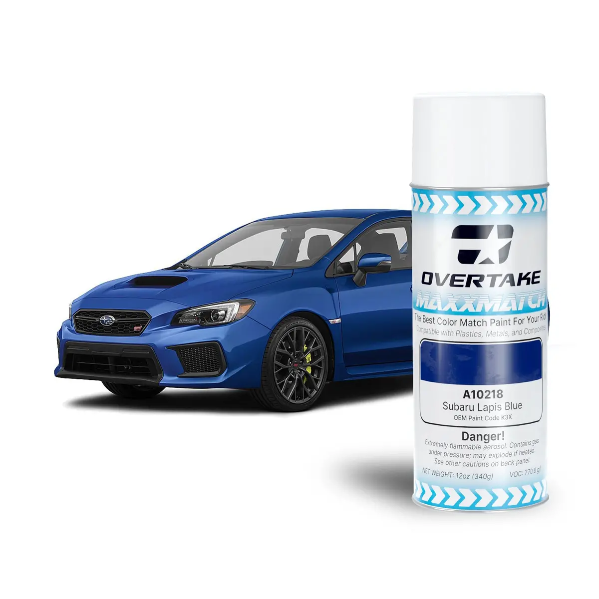Overtake Maxxmatch Paint - Subaru Lapis Blue K3x 12Oz. Can 1
