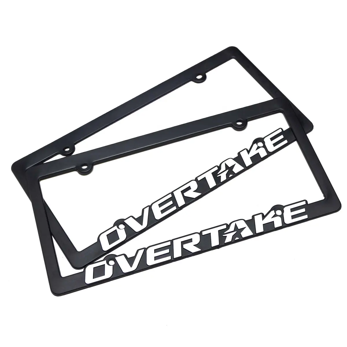 Overtake License Plate Frames - Plastic 1
