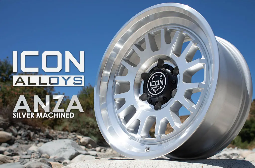 Icon Alloys Anza Silver Machined 17 X 8.5 / 5 X 5 -6Mm Offset 4.5" Bs 2