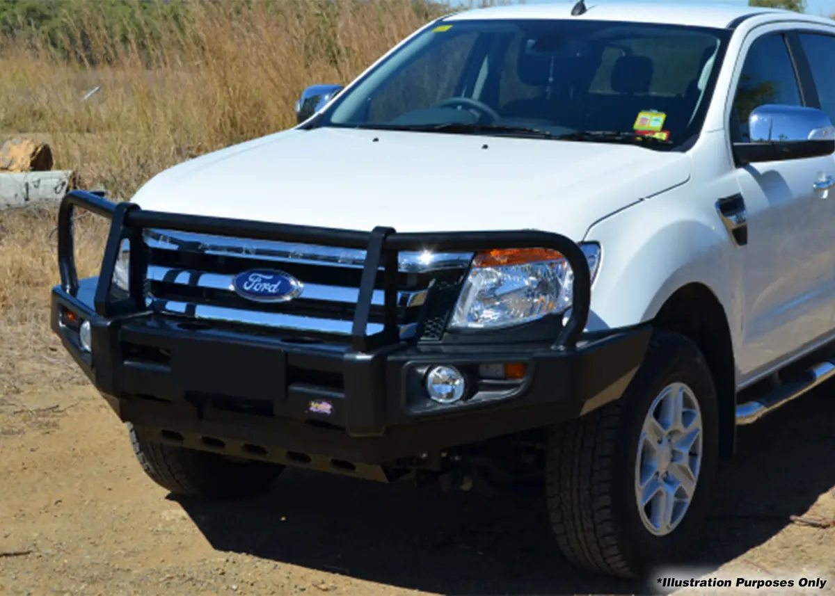 Dobinsons Bull Bar Black Deluxe For Ford Ranger Px, T6 - Bu19-3686 1