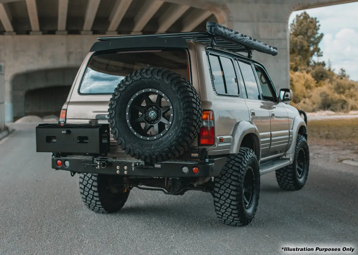 Dobinsons Rear Bumper With Swing Outs For Toyota Landcruiser 70 Series Lwb (Bw80-4133) 1