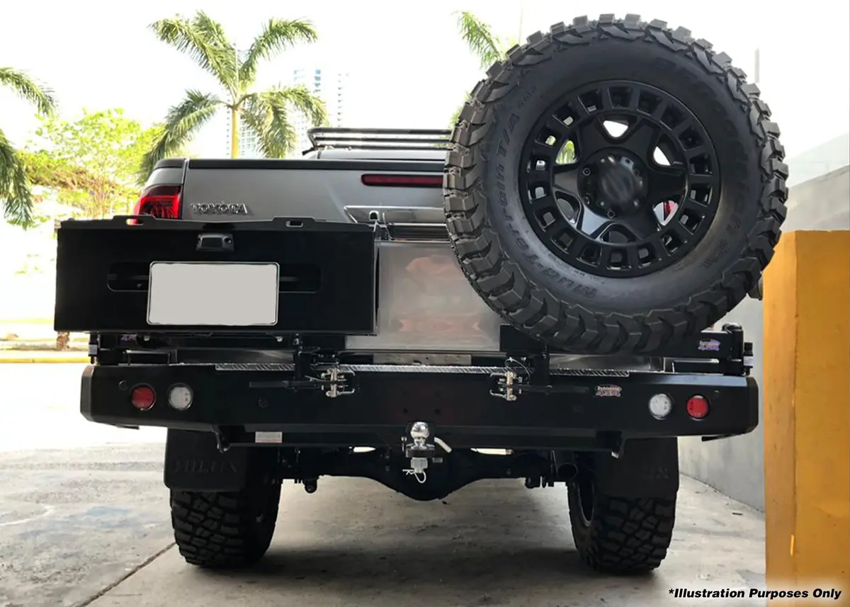Dobinsons Rear Bumper With Swing Outs For Toyota Landcruiser 80 Series (Bw80-4134) 1