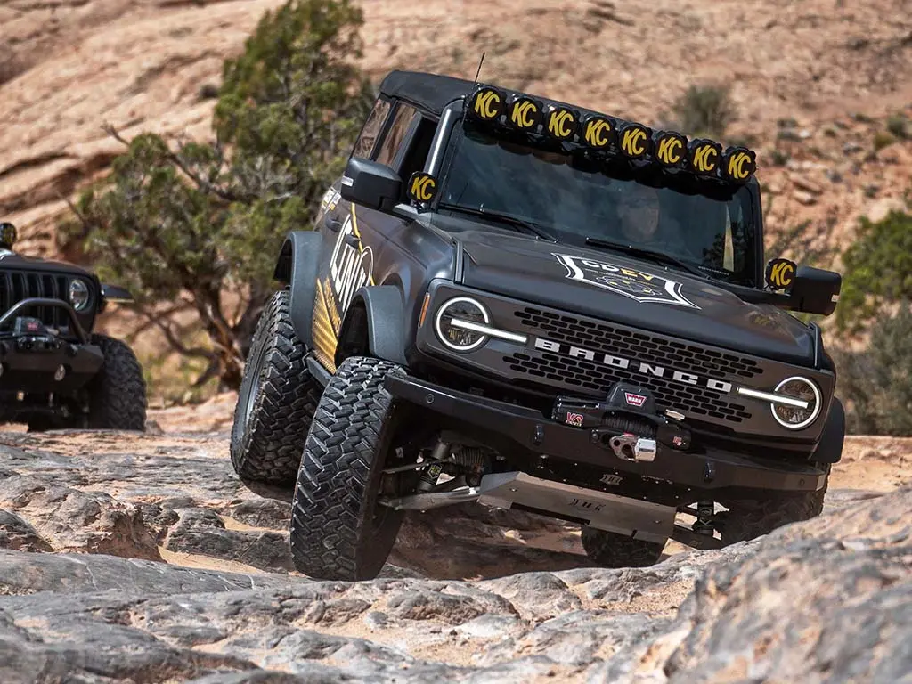 Icon 2021-2023 Bronco Hoss 2.0 Pkg 0-2" Lift Stage 2 Suspension System Tubular 2