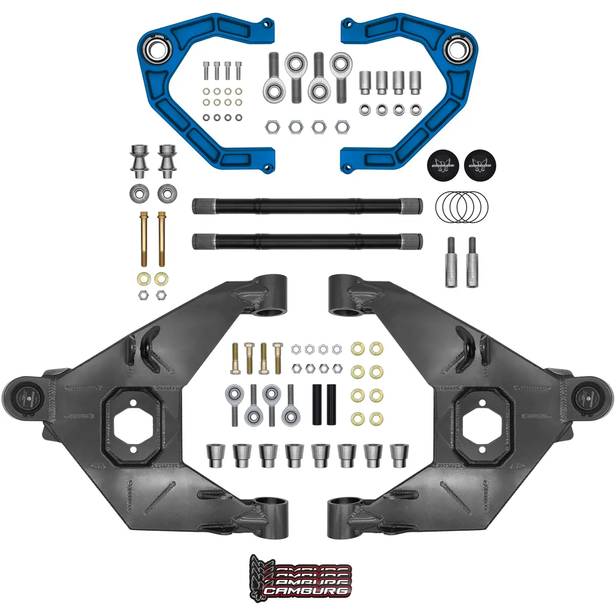 Camburg Engineering 2021-2025 Ford Bronco Excludes Raptor Blue Kinetik Uniball Trail Series Long Travel Kit 1